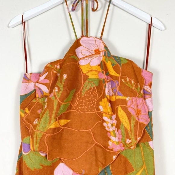 Caroline Constas Floral Halter Dress Size S - Picture 2 of 16